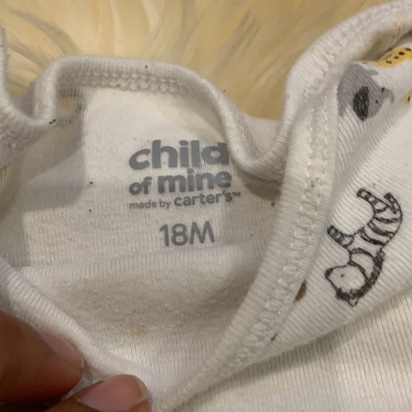 Geoege, Child of Mine & Old Navy Long-Sleeve Bundle in White/Blue/Teal 12-18M - Picture 4 of 12